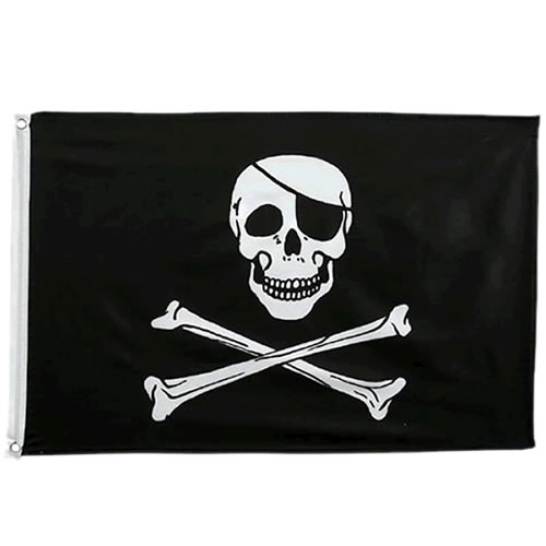 ROTHCO Vlajka PIRÁTSKÁ JOLLY ROGER Barva: Černá