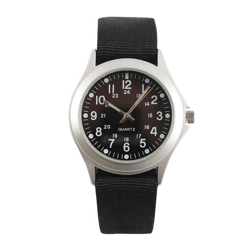 ROTHCO Hodinky MILITARY QUARTZ ČERNÉ Barva: Černá