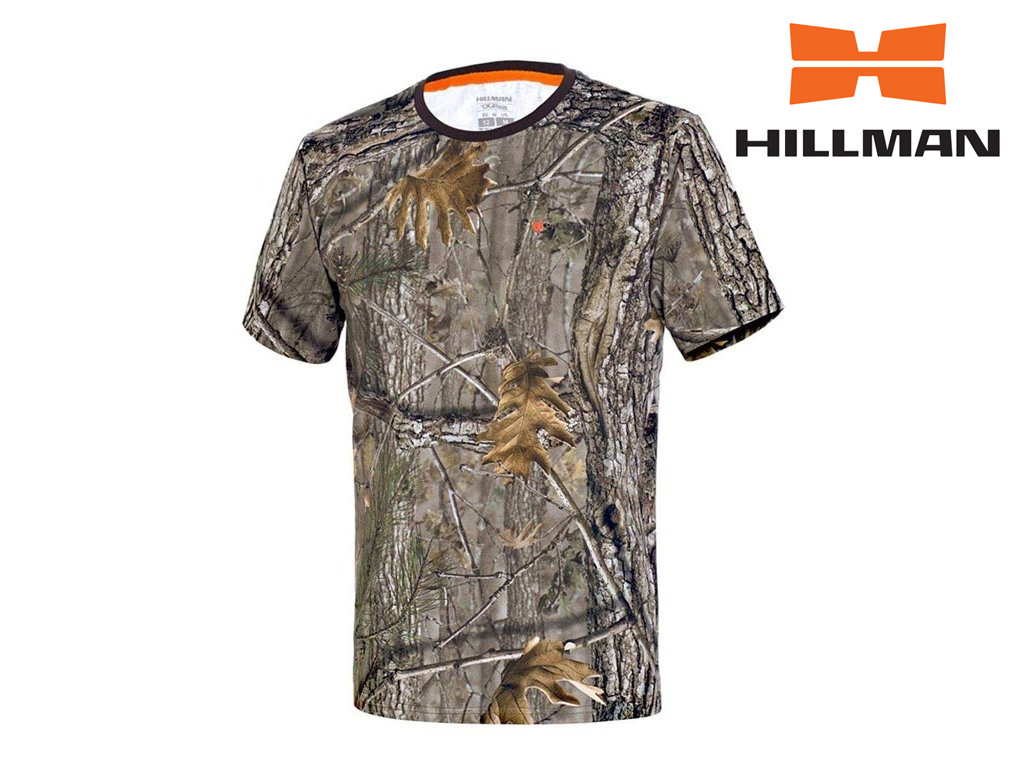 HILLMAN Gamewear 3D Myslivecké tričko kr. rukáv Cotton b. Kamufláž Velikost: M