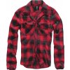 Košile dl. rukáv Brandit Check Shirt červená/černá