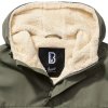 Windbreaker Sherpa bunda Brandit olivová