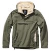 Windbreaker Sherpa bunda Brandit olivová