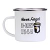 hrnek D-DAY 1944 smaltovaný 300 ml BÍLÝ (Barva bílá)