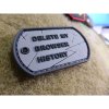 nášivka DOG TAG plast BROWSER HISTORY velcro