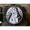 Nášivka SANTA MUERTE plast velcro ČERNÁ/BÍLÁ