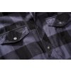 Košile bez rukávu Brandit Checkshirt černošedá