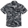 Košile kr. rukáv Brandit Vintage Shirt šedá kamufláž