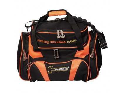 HBG906BKOR PREMIUM DELUXE DOUBLE TOTE BLACK ORANGE
