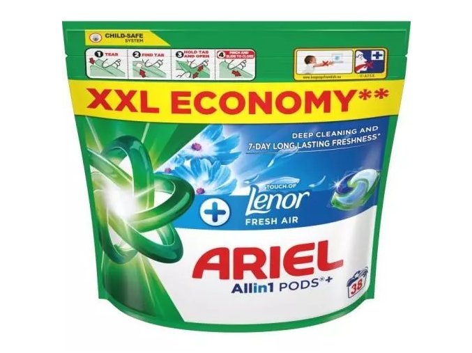 Ariel plus fresh air lenor 38pd