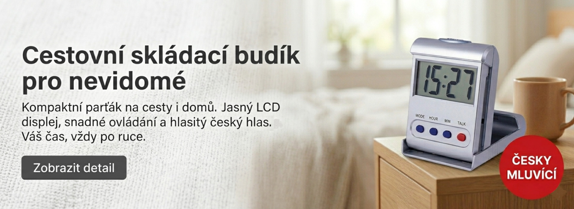 Česky mluvící budík