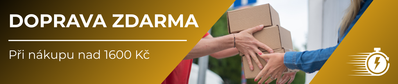Doprava ZDARMA od 1 600 Kč