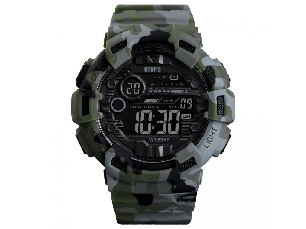 panske digitalni hodinky maskovane vojenske army khaki gtup 1180