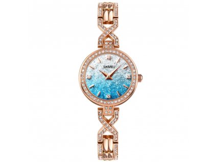 damske luxusni hodinky skmei 2001 modre