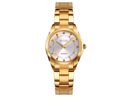 damske elegantni spolecenske hodinky skmei 1620 gold