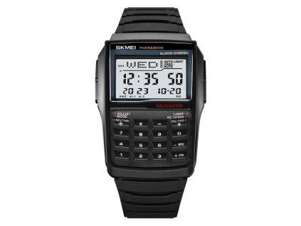 retro hodinky s kalkulackou skmei 2255