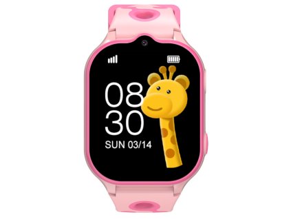 detske smart chytre hodinky gps na sim kartu ruzove hlavni
