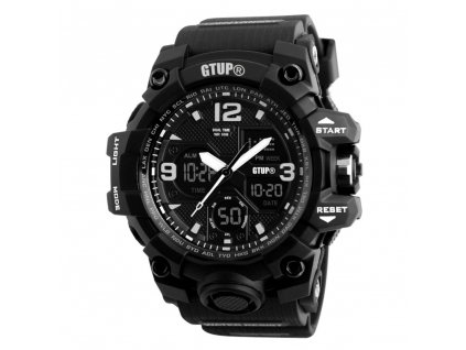 panske digitalni sportovni hodinky gtup 1050 black new