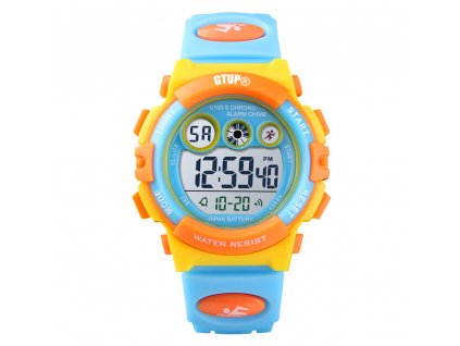 detske digitalni sportovni hodinky gtup 1110 vodotesne barevne
