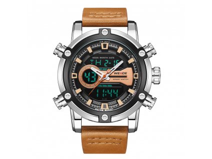 hodinky weide panske elegantni s reminkem z prave kuze wh 9603 12c