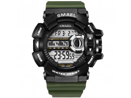 panske sportovni hodinky 1385 smael army zelene