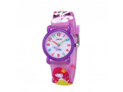 detske hodinky jnew s 3d reminkem barevne fialove 86169 2