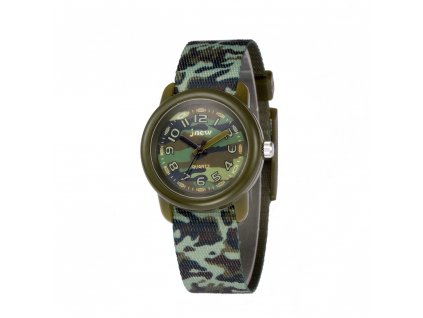 detske hodinky jnew s 3d reminkem barevne khaki 86308 zelene