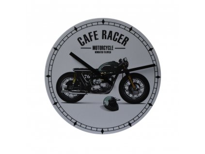 motorkarske nastenne hodiny cafe racer 200 mm