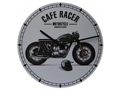 motorkarske nastenne hodiny cafe racer 300 mm