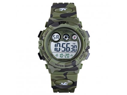 detske digitalni sportovni hodinky gtup 1110 vojenske army maskovane