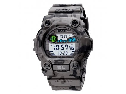 sportovni digitalni hodinky skmei vojenske vodotesne skmei sede