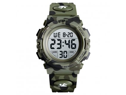 vojenske army digitalni hodinky ve vojenskem stylu gtup 1160 maskovane