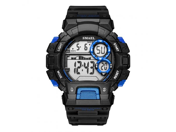 panske sportovni digitalni hodinky smael 1443 modre