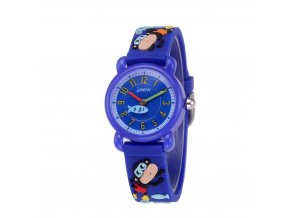 detske hodinky jnew s 3d reminkem barevne modre opicky 1