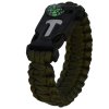 paracord naramek pro preziti army green