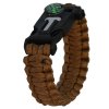 paracord naramek pro preziti hnedy