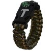 paracord naramek pro preziti hnedo bily