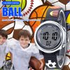 detske naucne hodinky jnew fotbal cerne detail 2
