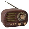 analogove prenosne fm radio bluetooth drevene retro tmave 1