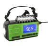 Nouzové digitální FM rádio s powerbankou 10000 mAh RD-091 solární panel, klika, LED svítilna