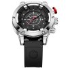 panske sportorni hodinky WEIDE WH6301 1C s kozenym reminkem