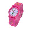 detske hodinky jnew s 3d reminkem barevne ruzovy motylek 3