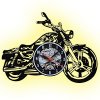 nastenne hodiny s led podsvicenim rgb motocykl motorka chopper zluta