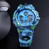sportovni hodinky s dualnim casem vojenske maskovane skmei 1163 svetle modre banner