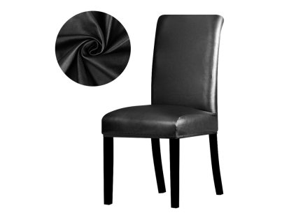 variantimage0PU Leather Fabric Material Chair Covers Waterproof Dining Seat Chair Covers Hotel Banquet Seat Covers Chair