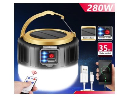 Přenosná solární LED lampa Camping 2.0 Power Light