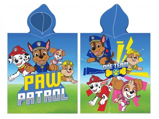 DĚTSKÉ PONČO TLAPKOVÁ PATROLA? SKVĚLÁ VOLBA NA LÉTO