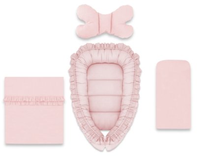 128124 224772 baby nellys 4 dilna sada oboustranne hnizdecko 55 x 75 cm royal ruzova