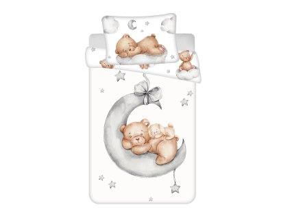 Povlečení do postýlky Medvídek Ribbon baby (Varianta Povlečení do postýlky Medvídek Ribbon baby 100x135, 40x60 cm)