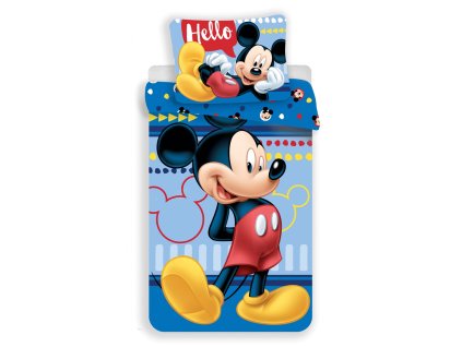 Povlečení Mickey 004 Hello (Varianta Povlečení Mickey 004 Hello 140x200, 70x90 cm, Značka Dadka)