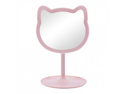 148594 284269 kosmeticke zrcatko s led podsvicenim pink cat